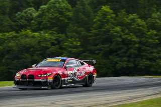 #82 BMW M4 GT4 (G82) EVO of James Walker Jr and Tyler McQuarrie, BimmerWorld, GT4 America, Pro-Am, SRO America, Virginia International Raceway, Alton, VA, July 18 - 20, 2025
 | Fred Hardy Jr. | www.FredHardyPhoto.com ©2025 