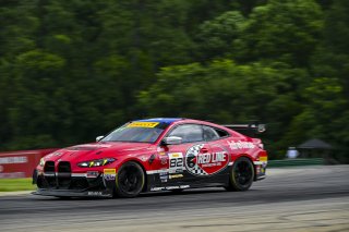 #82 BMW M4 GT4 (G82) EVO of James Walker Jr and Tyler McQuarrie, BimmerWorld, GT4 America, Pro-Am, SRO America, Virginia International Raceway, Alton, VA, July 18 - 20, 2025
 | Fred Hardy Jr. | www.FredHardyPhoto.com ©2025 
