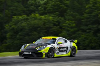 #23 Porsche 718 Cayman GT4 RS Clubsport of Michael Auriemma and Matheus Leist, NOLASPORT, GT4 America, Pro-Am, SRO America, Virginia International Raceway, Alton, VA, July 18 - 20, 2025
 | Fred Hardy Jr. | www.FredHardyPhoto.com ©2025 