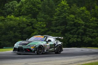 #606 Toyota Gazoo Racing GR Supra GT4 EVO2 of Allen Patten and Laura Hayes, Thunder Bunny Racing, GT4 America, Am, SRO America, Virginia International Raceway, Alton, VA, July 18 - 20, 2025
 | Fred Hardy Jr. | www.FredHardyPhoto.com ©2025 