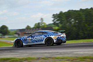 #39 Aston Martin Vantage AMR GT4 of Max Hewitt and Luca Mars, van der Steur Racing, GT4 America, Silver, SRO America, Virginia International Raceway, Alton, VA, July 18 - 20, 2025
 | Fred Hardy Jr. | www.FredHardyPhoto.com ©2025 