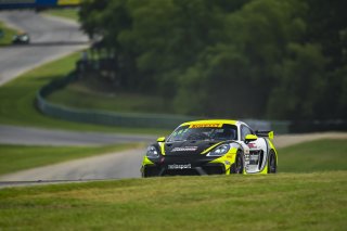 #23 Porsche 718 Cayman GT4 RS Clubsport of Michael Auriemma and Matheus Leist, NOLASPORT, GT4 America, Pro-Am, SRO America, Virginia International Raceway, Alton, VA, July 18 - 20, 2025
 | Fred Hardy Jr. | www.FredHardyPhoto.com ©2025