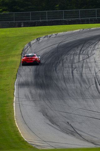 #4 Aston Martin Vantage AMR GT4 of Braydon Arthur and Mike David Ortmann, JMF Motorsports, GT4 America, Silver, SRO America, Virginia International Raceway, Alton, VA, July 18 - 20, 2025
 | Fred Hardy Jr. | www.FredHardyPhoto.com ©2025 