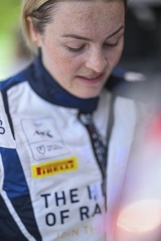#26 Aston Martin Vantage AMR GT4 EVO of Hannah Grisham and Hannah Greenemeier, Heart of Racing Team, GT4 America, Silver, SRO America, Virginia International Raceway, Alton, VA, July 18 - 20, 2025
 | Fred Hardy Jr. | www.FredHardyPhoto.com ©2025 