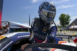 #77 Porsche 718 Cayman GT4 RS Clubsport of Danny Dyszelski and Alex Ellis, VPX Motorsport, GT4 America, Silver, SRO America, Virginia International Raceway, Alton, VA, July 18 - 20, 2025
 | Fred Hardy Jr. | www.FredHardyPhoto.com ©2025 