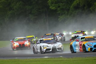 #71 Toyota Gazoo Racing GR Supra GT4 EVO2 of Nicolai Elghanayan and Mads Siljehaug, Marco Polo Motorsports, GT4 America, Silver, SRO America, Virginia International Raceway, Alton, VA, July 18 - 20, 2025
 | Fred Hardy Jr. | www.FredHardyPhoto.com ©2025 