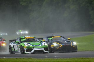 #7 Porsche 718 Cayman GT4 RS Clubsport of Curt Swearingin and Riley Dickinson, ACI Motorsports, GT4 America, Pro-Am, #26 Aston Martin Vantage AMR GT4 EVO of Hannah Grisham and Hannah Greenemeier, Heart of Racing Team, Silver, SRO America, Virginia Interna | Fred Hardy Jr. | www.FredHardyPhoto.com ©2025 