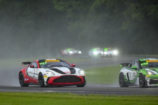 #4 Aston Martin Vantage AMR GT4 of Braydon Arthur and Mike David Ortmann, JMF Motorsports, GT4 America, Silver, SRO America, Virginia International Raceway, Alton, VA, July 18 - 20, 2025
 | Fred Hardy Jr. | www.FredHardyPhoto.com ©2025 