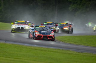 #68 Toyota Gazoo Racing GR Supra GT4 EVO2 of Tyler Gonzalez and Gresham Wagner RAFA Racing Team, GT4 America, Silver, SRO America, Virginia International Raceway, Alton, VA, July 18 - 20, 2025
 | Fred Hardy Jr. | www.FredHardyPhoto.com ©2025 