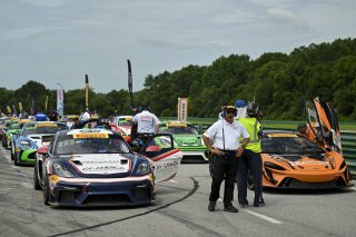 #77 Porsche 718 Cayman GT4 RS Clubsport of Danny Dyszelski and Alex Ellis, VPX Motorsport, GT4 America, Silver, SRO America, Virginia International Raceway, Alton, VA, July 18 - 20, 2025
 | Fred Hardy Jr. | www.FredHardyPhoto.com ©2025 