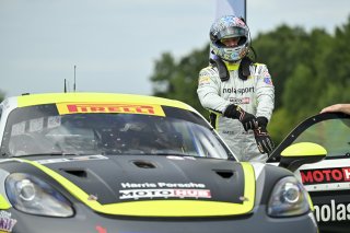 #23 Porsche 718 Cayman GT4 RS Clubsport of Michael Auriemma and Matheus Leist, NOLASPORT, GT4 America, Pro-Am, SRO America, Virginia International Raceway, Alton, VA, July 18 - 20, 2025
 | Fred Hardy Jr. | www.FredHardyPhoto.com ©2025 