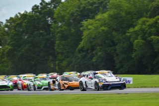 #77 Porsche 718 Cayman GT4 RS Clubsport of Danny Dyszelski and Alex Ellis, VPX Motorsport, GT4 America, Silver, SRO America, Virginia International Raceway, Alton, VA, July 18 - 20, 2025
 | Fred Hardy Jr. | www.FredHardyPhoto.com ©2025 