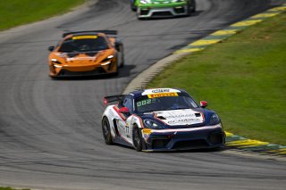 #77 Porsche 718 Cayman GT4 RS Clubsport of Danny Dyszelski and Alex Ellis, VPX Motorsport, GT4 America, Silver, SRO America, Virginia International Raceway, Alton, VA, July 18 - 20, 2025
 | Fred Hardy Jr. | www.FredHardyPhoto.com ©2025 