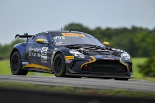 #26 Aston Martin Vantage AMR GT4 EVO of Hannah Grisham and Hannah Greenemeier, Heart of Racing Team, GT4 America, Silver, SRO America, Virginia International Raceway, Alton, VA, July 18 - 20, 2025
 | Fred Hardy Jr. | www.FredHardyPhoto.com ©2025 