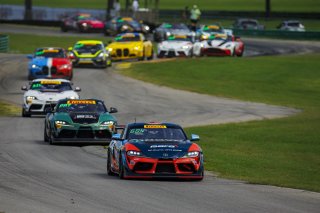 #68 Toyota Gazoo Racing GR Supra GT4 EVO2 of Tyler Gonzalez and Gresham Wagner RAFA Racing Team, GT4 America, Silver, SRO America, Virginia International Raceway, Alton, VA, July 18 - 20, 2025
 | Fabian Lagunas | www.lagunasphotography.com | For SRO Motorsports Group 2025