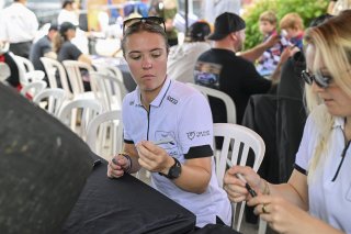 #26 Aston Martin Vantage AMR GT4 EVO of Hannah Grisham and Hannah Greenemeier, Heart of Racing Team, GT4 America, Silver, SRO America, Road America, Elkhart Lake, WI, Aug 15 - 17, 2025
 | Fred Hardy Jr. | www.FredHardyPhoto.com ©2025 