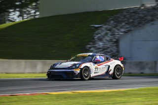 #77 Porsche 718 Cayman GT4 RS Clubsport of Danny Dyszelski and Alex Ellis, VPX Motorsport, GT4 America, Silver, SRO America, Road America, Elkhart Lake, WI, Aug 15 - 17, 2025
 | Fred Hardy Jr. | www.FredHardyPhoto.com ©2025 