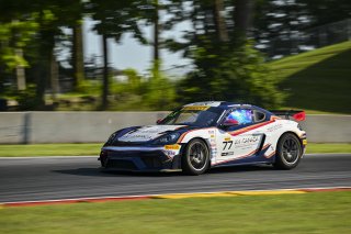 #77 Porsche 718 Cayman GT4 RS Clubsport of Danny Dyszelski and Alex Ellis, VPX Motorsport, GT4 America, Silver, SRO America, Road America, Elkhart Lake, WI, Aug 15 - 17, 2025
 | Fred Hardy Jr. | www.FredHardyPhoto.com ©2025 