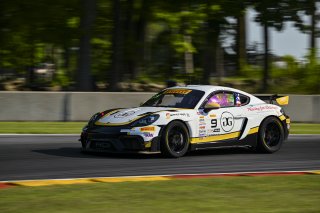 #9 Porsche 718 Cayman GT4 RS Clubsport of Dan Sibille and Loek Hartog, ACI Motorsports, GT4 America, Pro-Am, SRO America, Road America, Elkhart Lake, WI, Aug 15 - 17, 2025
 | Fred Hardy Jr. | www.FredHardyPhoto.com &copy;2025 