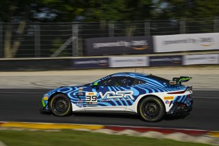 #39 Aston Martin Vantage AMR GT4 of Max Hewitt and Luca Mars, van der Steur Racing, GT4 America, Silver, SRO America, Road America, Elkhart Lake, WI, Aug 15 - 17, 2025
 | Fred Hardy Jr. | www.FredHardyPhoto.com ©2025 