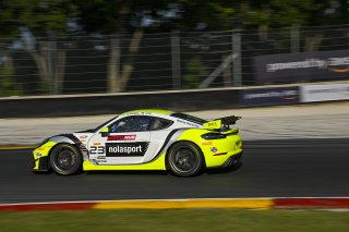 #23 Porsche 718 Cayman GT4 RS Clubsport of Michael Auriemma and Matheus Leist, NOLASPORT, GT4 America, Pro-Am, SRO America, Road America, Elkhart Lake, WI, Aug 15 - 17, 2025
 | Fred Hardy Jr. | www.FredHardyPhoto.com ©2025 