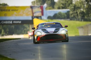 #4 Aston Martin Vantage AMR GT4 EVO of Braydon Arthur and Mike David Ortmann, JMF Motorsports, GT4 America, Silver, SRO America, Road America, Elkhart Lake, WI, Aug 15 - 17, 2025
 | Fred Hardy Jr. | www.FredHardyPhoto.com ©2025 