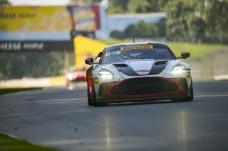 #4 Aston Martin Vantage AMR GT4 EVO of Braydon Arthur and Mike David Ortmann, JMF Motorsports, GT4 America, Silver, SRO America, Road America, Elkhart Lake, WI, Aug 15 - 17, 2025
 | Fred Hardy Jr. | www.FredHardyPhoto.com ©2025 