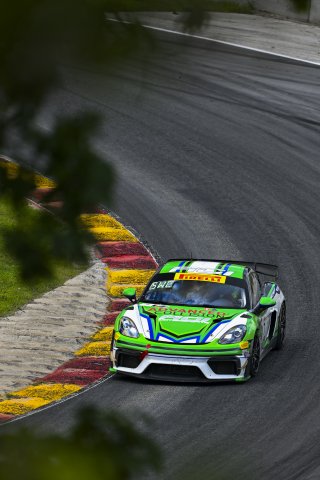 #7 Porsche 718 Cayman GT4 RS Clubsport of Curt Swearingin and Riley Dickinson, ACI Motorsports, GT4 America, Pro-Am, SRO America, Road America, Elkhart Lake, WI, Aug 15 - 17, 2025
 | Fred Hardy Jr. | www.FredHardyPhoto.com &copy;2025 