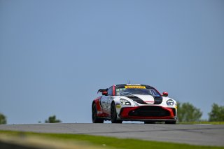 #4 Aston Martin Vantage AMR GT4 EVO of Braydon Arthur and Mike David Ortmann, JMF Motorsports, GT4 America, Silver, SRO America, Road America, Elkhart Lake, WI, Aug 15 - 17, 2025
 | Fred Hardy Jr. | www.FredHardyPhoto.com ©2025 