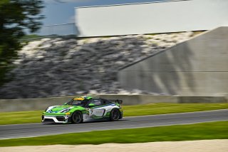 #7 Porsche 718 Cayman GT4 RS Clubsport of Curt Swearingin and Riley Dickinson, ACI Motorsports, GT4 America, Pro-Am, SRO America, Road America, Elkhart Lake, WI, Aug 15 - 17, 2025
 | Fred Hardy Jr. | www.FredHardyPhoto.com &copy;2025 