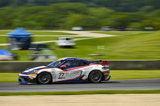 #77 Porsche 718 Cayman GT4 RS Clubsport of Danny Dyszelski and Alex Ellis, VPX Motorsport, GT4 America, Silver, SRO America, Road America, Elkhart Lake, WI, Aug 15 - 17, 2025
 | Fred Hardy Jr. | www.FredHardyPhoto.com ©2025 