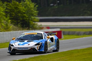 #43 McLaren Artura GT4 of Alex Vogel and Matthew Bell, P1 Groupe, GT4 America, Pro-Am, SRO America, Road America, Elkhart Lake, WI, Aug 15 - 17, 2025
 | Fred Hardy Jr. | www.FredHardyPhoto.com &copy;2025 