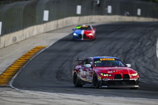 #82 BMW M4 GT4 (G82) EVO of James Walker Jr. and Tyler McQuarrie, BimmerWorld Racing, GT4 America, Pro-Am, SRO America, Road America, Elkhart Lake, WI, Aug 15 - 17, 2025
 | Fred Hardy Jr. | www.FredHardyPhoto.com ©2025 