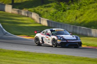 #77 Porsche 718 Cayman GT4 RS Clubsport of Danny Dyszelski and Alex Ellis, VPX Motorsport, GT4 America, Silver, SRO America, Road America, Elkhart Lake, WI, Aug 15 - 17, 2025
 | Fred Hardy Jr. | www.FredHardyPhoto.com ©2025 