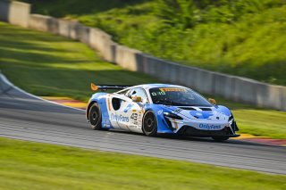 #43 McLaren Artura GT4 of Alex Vogel and Matthew Bell, P1 Groupe, GT4 America, Pro-Am, SRO America, Road America, Elkhart Lake, WI, Aug 15 - 17, 2025
 | Fred Hardy Jr. | www.FredHardyPhoto.com &copy;2025 