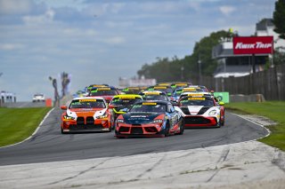 #68 Toyota Gazoo Racing GR Supra GT4 EVO2 of Tyler Gonzalez and Gresham Wagner, RAFA Racing Team, GT4 America, Silver, SRO America, Road America, Elkhart Lake, WI, Aug 15 - 17, 2025
 | Fred Hardy Jr. | www.FredHardyPhoto.com &copy;2025 