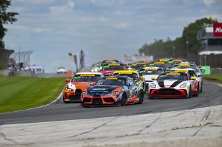 #68 Toyota Gazoo Racing GR Supra GT4 EVO2 of Tyler Gonzalez and Gresham Wagner, RAFA Racing Team, GT4 America, Silver, SRO America, Road America, Elkhart Lake, WI, Aug 15 - 17, 2025
 | Fred Hardy Jr. | www.FredHardyPhoto.com &copy;2025 