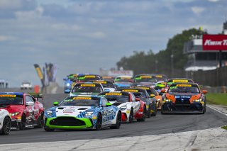 #39 Aston Martin Vantage AMR GT4 of Max Hewitt and Luca Mars, van der Steur Racing, GT4 America, Silver, SRO America, Road America, Elkhart Lake, WI, Aug 15 - 17, 2025
 | Fred Hardy Jr. | www.FredHardyPhoto.com ©2025 