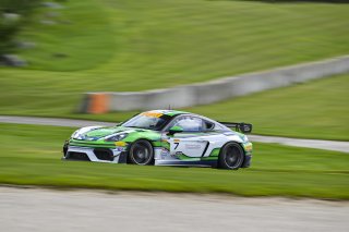 #7 Porsche 718 Cayman GT4 RS Clubsport of Curt Swearingin and Riley Dickinson, ACI Motorsports, GT4 America, Pro-Am, SRO America, Road America, Elkhart Lake, WI, Aug 15 - 17, 2025
 | Fred Hardy Jr. | www.FredHardyPhoto.com &copy;2025 