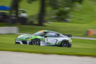 #7 Porsche 718 Cayman GT4 RS Clubsport of Curt Swearingin and Riley Dickinson, ACI Motorsports, GT4 America, Pro-Am, SRO America, Road America, Elkhart Lake, WI, Aug 15 - 17, 2025
 | Fred Hardy Jr. | www.FredHardyPhoto.com &copy;2025 