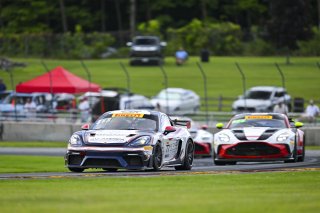 #77 Porsche 718 Cayman GT4 RS Clubsport of Danny Dyszelski and Alex Ellis, VPX Motorsport, GT4 America, Silver, SRO America, Road America, Elkhart Lake, WI, Aug 15 - 17, 2025
 | Fred Hardy Jr. | www.FredHardyPhoto.com ©2025 