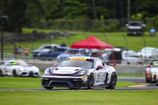#77 Porsche 718 Cayman GT4 RS Clubsport of Danny Dyszelski and Alex Ellis, VPX Motorsport, GT4 America, Silver, SRO America, Road America, Elkhart Lake, WI, Aug 15 - 17, 2025
 | Fred Hardy Jr. | www.FredHardyPhoto.com ©2025 