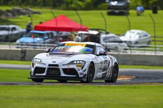#71 Toyota Gazoo Racing GR Supra GT4 EVO2 of Nicolai Elghanayan and Mads Siljehaug, Marco Polo Motorsports, GT4 America, Silver, SRO America, Road America, Elkhart Lake, WI, Aug 15 - 17, 2025
 | Fred Hardy Jr. | www.FredHardyPhoto.com &copy;2025 