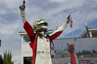 #4 Aston Martin Vantage AMR GT4 EVO of Braydon Arthur and Mike David Ortmann, JMF Motorsports, GT4 America, Silver, SRO America, Road America, Elkhart Lake, WI, Aug 15 - 17, 2025
 | Fred Hardy Jr. | www.FredHardyPhoto.com ©2025 