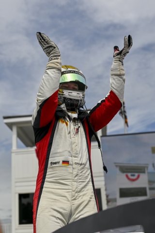 #4 Aston Martin Vantage AMR GT4 EVO of Braydon Arthur and Mike David Ortmann, JMF Motorsports, GT4 America, Silver, SRO America, Road America, Elkhart Lake, WI, Aug 15 - 17, 2025
 | Fred Hardy Jr. | www.FredHardyPhoto.com ©2025 