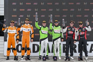 #07 Aston Martin Vantage AMR GT4 of Alex Garcia and Michael Garcia, Skip Barber Racing, GT4 America, Am, SRO America, Road America, Elkhart Lake, WI, Aug 15 - 17, 2025 #33 McLaren Artura GT4 of Tony Gaples and Michael Cooper, Blackdog Racing, Pro-Am, 2025 | Fred Hardy Jr. | www.FredHardyPhoto.com ©2025 