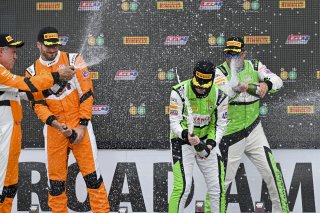 #33 McLaren Artura GT4 of Tony Gaples and Michael Cooper, Blackdog Racing, GT4 America, Pro-Am, SRO America, Road America, Elkhart Lake, WI, Aug 15 - 17, 2025 #7 Porsche 718 Cayman GT4 RS Clubsport of Curt Swearingin and Riley Dickinson, ACI Motorsports,  | Fred Hardy Jr. | www.FredHardyPhoto.com ©2025 