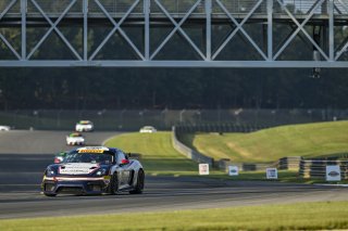 #77 Porsche 718 Cayman GT4 RS Clubsport of Danny Dyszelski and Alex Ellis, VPX Motorsport, GT4 America, Silver, SRO America, Barber Motorsports Park, Birmingham, AL, Sept 5 - 7, 2025
 | Fred Hardy Jr. | www.FredHardyPhoto.com ©2025 