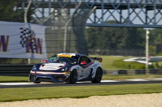 #77 Porsche 718 Cayman GT4 RS Clubsport of Danny Dyszelski and Alex Ellis, VPX Motorsport, GT4 America, Silver, SRO America, Barber Motorsports Park, Birmingham, AL, Sept 5 - 7, 2025
 | Fred Hardy Jr. | www.FredHardyPhoto.com ©2025 