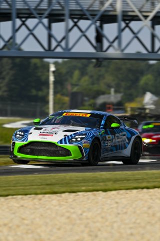 #39 Aston Martin Vantage AMR GT4 EVO of Max Hewitt and Luca Mars, van der Steur Racing, GT4 America, Silver, SRO America, Barber Motorsports Park, Birmingham, AL, Sept 5 - 7, 2025
 | Fred Hardy Jr. | www.FredHardyPhoto.com ©2025 